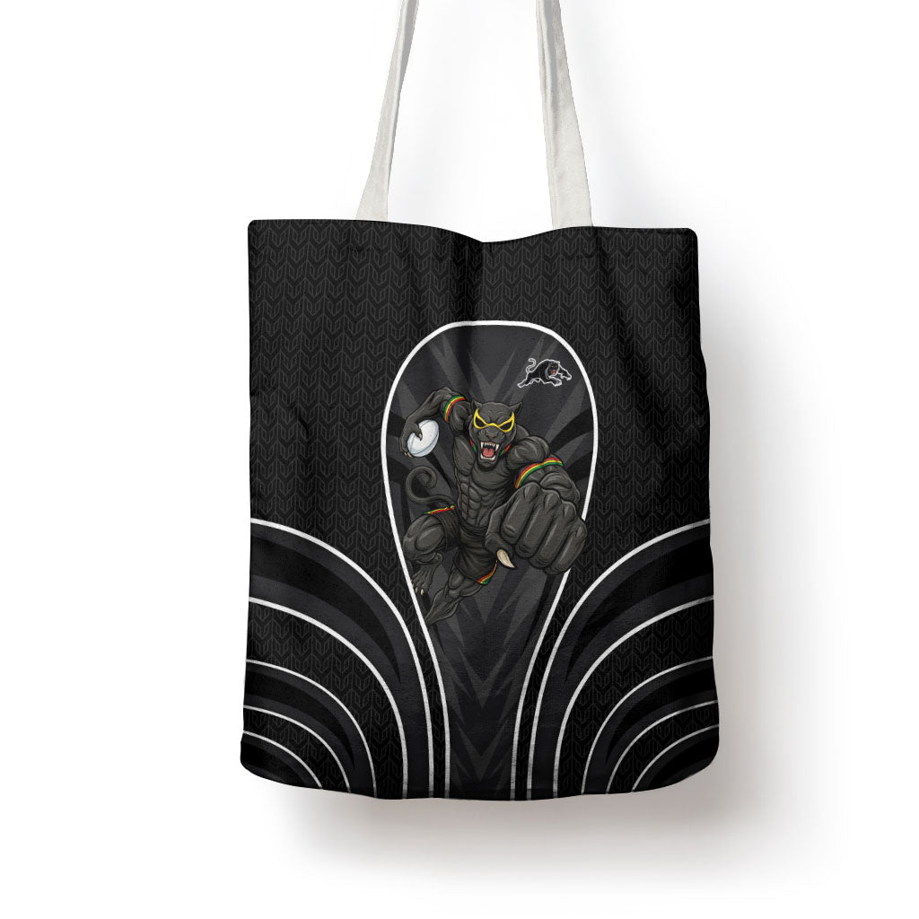 Penrith Panthers Rugby Mascot Tote Bag Australian Rugby Culture - Tribal Inspired Black Panther