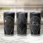 Penrith Panthers Rugby Mascot Tumbler Cup Australian Rugby Culture - Tribal Inspired Black Panther