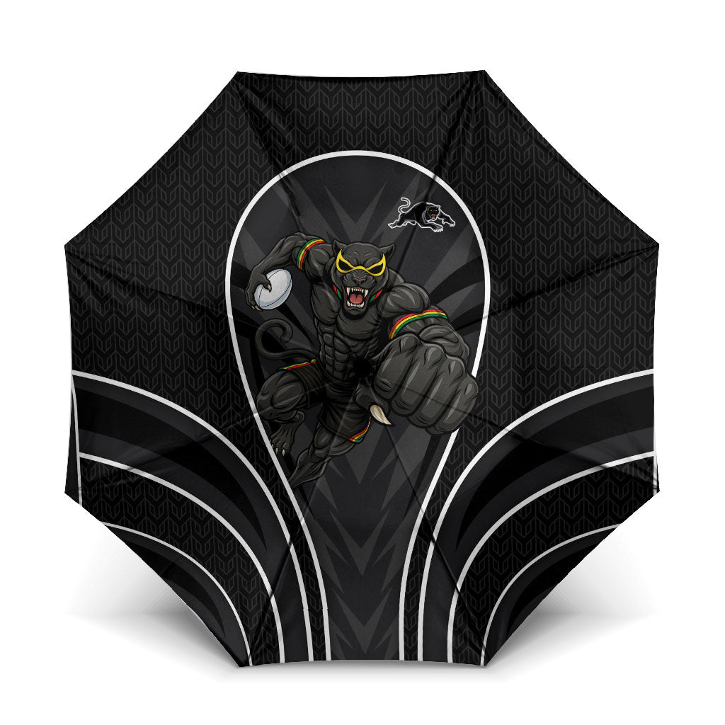 Penrith Panthers Rugby Mascot Umbrella Australian Rugby Culture - Tribal Inspired Black Panther