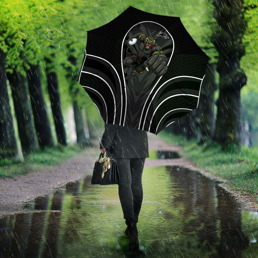 Penrith Panthers Rugby Mascot Umbrella Australian Rugby Culture - Tribal Inspired Black Panther