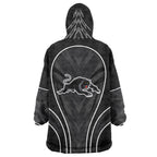 Penrith Panthers Rugby Mascot Wearable Blanket Hoodie Australian Rugby Culture - Tribal Inspired Black Panther