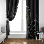Penrith Panthers Rugby Mascot Window Curtain Australian Rugby Culture - Tribal Inspired Black Panther