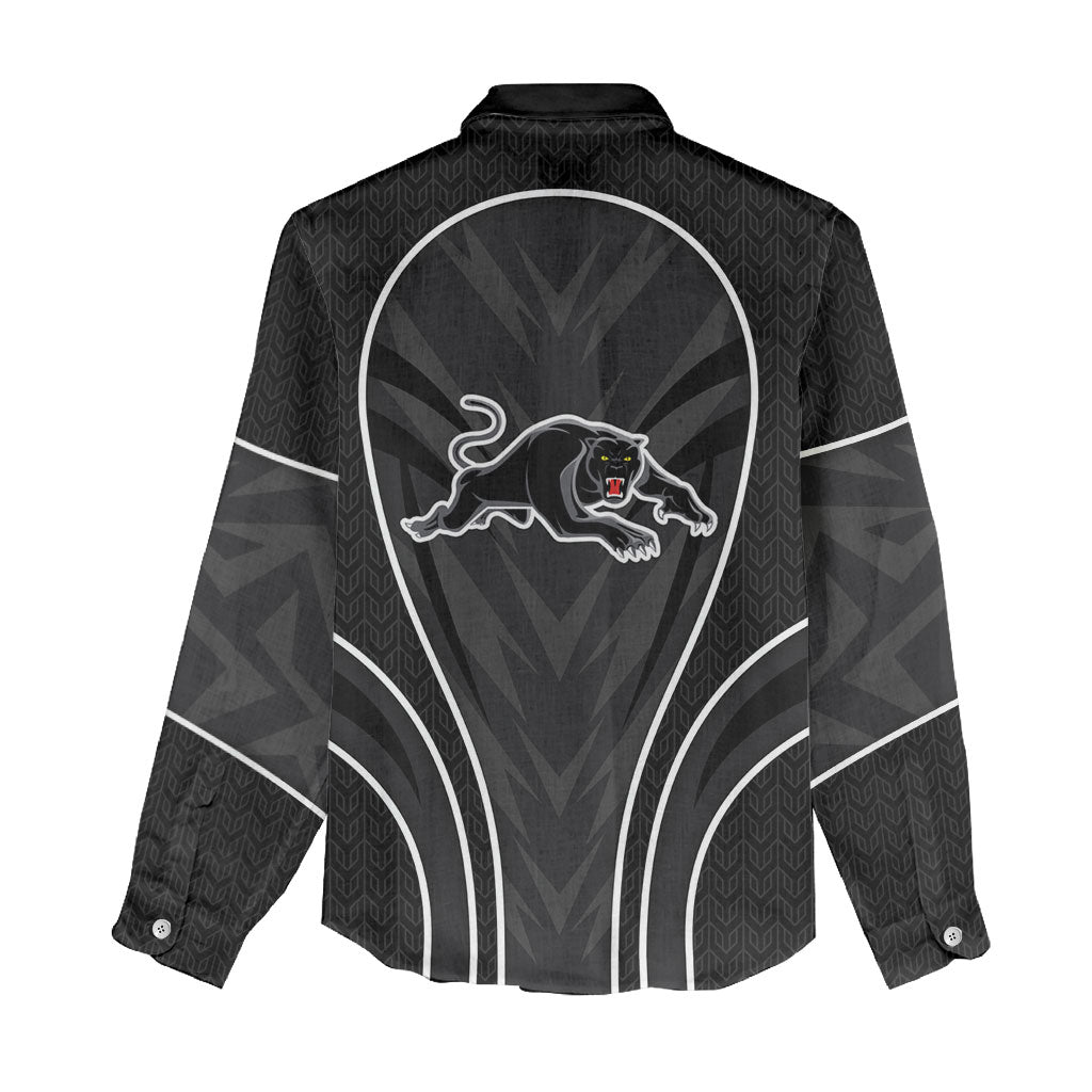 Penrith Panthers Rugby Mascot Women Casual Shirt Australian Rugby Culture - Tribal Inspired Black Panther