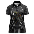 Penrith Panthers Rugby Mascot Women Polo Shirt Australian Rugby Culture - Tribal Inspired Black Panther