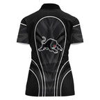 Penrith Panthers Rugby Mascot Women Polo Shirt Australian Rugby Culture - Tribal Inspired Black Panther
