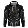 Penrith Panthers Rugby Mascot Zip Hoodie Australian Rugby Culture - Tribal Inspired Black Panther
