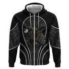 Penrith Panthers Rugby Mascot Zip Hoodie Australian Rugby Culture - Tribal Inspired Black Panther