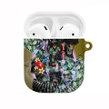 Personalized Collingwood Football Magpies AirPods Case Tropical Hibiscus Flowers - Pacific Fusion Style