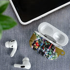 Personalized Collingwood Football Magpies AirPods Case Tropical Hibiscus Flowers - Pacific Fusion Style