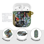 Personalized Collingwood Football Magpies AirPods Case Tropical Hibiscus Flowers - Pacific Fusion Style