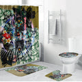 Personalized Collingwood Football Magpies Bathroom Set Tropical Hibiscus Flowers - Pacific Fusion Style
