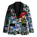 Personalized Collingwood Football Magpies Blazer Tropical Hibiscus Flowers - Pacific Fusion Style