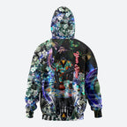 Personalized Collingwood Football Magpies Hoodie Tropical Hibiscus Flowers - Pacific Fusion Style