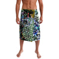 Personalized Collingwood Football Magpies Lavalava Tropical Hibiscus Flowers - Pacific Fusion Style