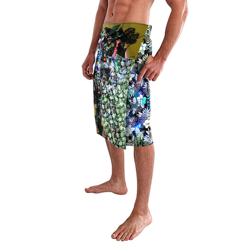 Personalized Collingwood Football Magpies Lavalava Tropical Hibiscus Flowers - Pacific Fusion Style