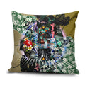 Personalized Collingwood Football Magpies Pillow Cover Tropical Hibiscus Flowers - Pacific Fusion Style