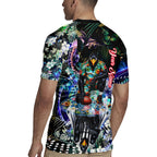 Personalized Collingwood Football Magpies Rugby Jersey Tropical Hibiscus Flowers - Pacific Fusion Style