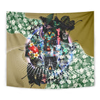 Personalized Collingwood Football Magpies Tapestry Tropical Hibiscus Flowers - Pacific Fusion Style