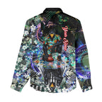 Personalized Collingwood Football Magpies Women Casual Shirt Tropical Hibiscus Flowers - Pacific Fusion Style