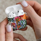 Personalized Greater Western Sydney Giants AirPods Case Tropical Hibiscus Flowers - Pacific Fusion Style