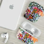 Personalized Greater Western Sydney Giants AirPods Case Tropical Hibiscus Flowers - Pacific Fusion Style