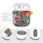 Personalized Greater Western Sydney Giants AirPods Case Tropical Hibiscus Flowers - Pacific Fusion Style