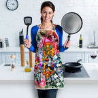 Personalized Greater Western Sydney Giants Apron Tropical Hibiscus Flowers - Pacific Fusion Style