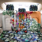 Personalized Greater Western Sydney Giants Back Car Seat Cover Tropical Hibiscus Flowers - Pacific Fusion Style
