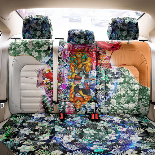 Personalized Greater Western Sydney Giants Back Car Seat Cover Tropical Hibiscus Flowers - Pacific Fusion Style