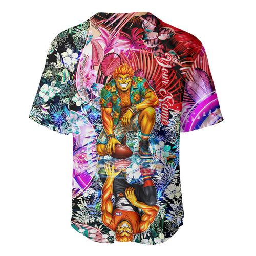 Personalized Greater Western Sydney Giants Baseball Jersey Tropical Hibiscus Flowers - Pacific Fusion Style