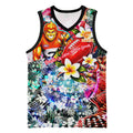 Personalized Greater Western Sydney Giants Basketball Jersey Tropical Hibiscus Flowers - Pacific Fusion Style