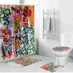 Personalized Greater Western Sydney Giants Bathroom Set Tropical Hibiscus Flowers - Pacific Fusion Style
