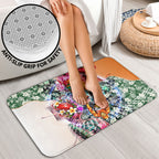 Personalized Greater Western Sydney Giants Bathroom Set Tropical Hibiscus Flowers - Pacific Fusion Style