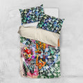 Personalized Greater Western Sydney Giants Bedding Set Tropical Hibiscus Flowers - Pacific Fusion Style