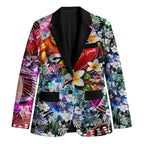 Personalized Greater Western Sydney Giants Blazer Tropical Hibiscus Flowers - Pacific Fusion Style