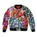 Personalized Greater Western Sydney Giants Bomber Jacket Tropical Hibiscus Flowers - Pacific Fusion Style