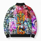 Personalized Greater Western Sydney Giants Bomber Puffer Jacket Tropical Hibiscus Flowers - Pacific Fusion Style