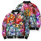 Personalized Greater Western Sydney Giants Bomber Puffer Jacket Tropical Hibiscus Flowers - Pacific Fusion Style