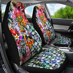 Personalized Greater Western Sydney Giants Car Seat Cover Tropical Hibiscus Flowers - Pacific Fusion Style