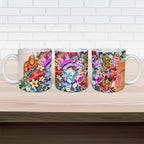 Personalized Greater Western Sydney Giants Ceramic Mug Tropical Hibiscus Flowers - Pacific Fusion Style