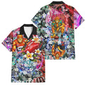 Personalized Greater Western Sydney Giants Family Matching Short Sleeve Bodycon Dress and Hawaiian Shirt Tropical Hibiscus Flowers - Pacific Fusion Style
