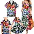 Personalized Greater Western Sydney Giants Family Matching Summer Maxi Dress and Hawaiian Shirt Tropical Hibiscus Flowers - Pacific Fusion Style