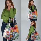 Personalized Greater Western Sydney Giants Grocery Bag Tropical Hibiscus Flowers - Pacific Fusion Style