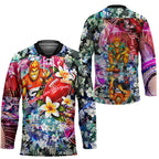 Personalized Greater Western Sydney Giants Hockey Jersey Tropical Hibiscus Flowers - Pacific Fusion Style