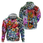 Personalized Greater Western Sydney Giants Hoodie Tropical Hibiscus Flowers - Pacific Fusion Style
