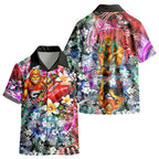 Personalized Greater Western Sydney Giants Kid Hawaiian Shirt Tropical Hibiscus Flowers - Pacific Fusion Style
