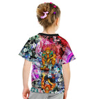 Personalized Greater Western Sydney Giants Kid T Shirt Tropical Hibiscus Flowers - Pacific Fusion Style