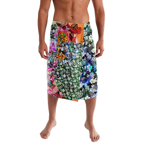 Personalized Greater Western Sydney Giants Lavalava Tropical Hibiscus Flowers - Pacific Fusion Style