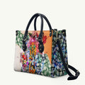 Personalized Greater Western Sydney Giants Leather Bag Tropical Hibiscus Flowers - Pacific Fusion Style