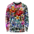 Personalized Greater Western Sydney Giants Long Sleeve Shirt Tropical Hibiscus Flowers - Pacific Fusion Style